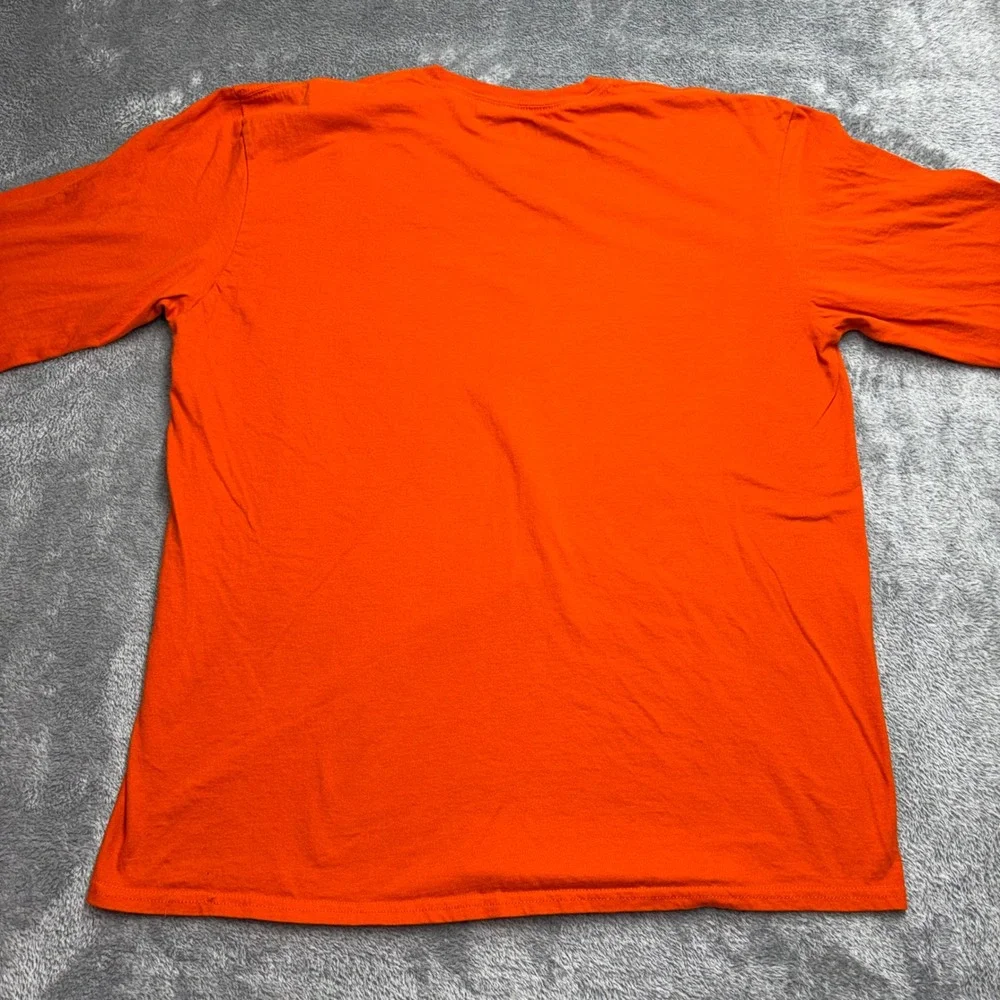NFL Denver Broncos T-Shirt & Scarf Bundle‎ Mens XL Orange Good Long Sleeve Knit